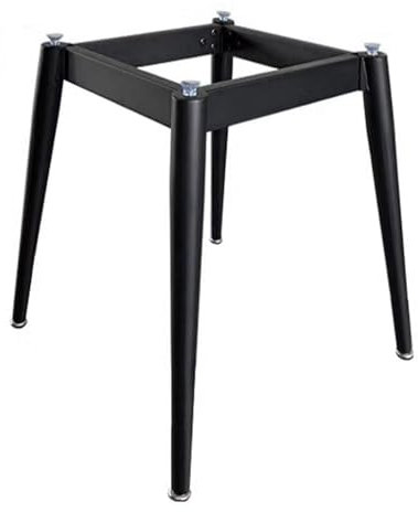 Gambe industriali in metallo con ventose, base per tavolo da pranzo in ferro resistente, struttura moderna per mobili in marmo/vetro, per casa, cucina, fai da te (30 x 30 x 72 cm, nero)