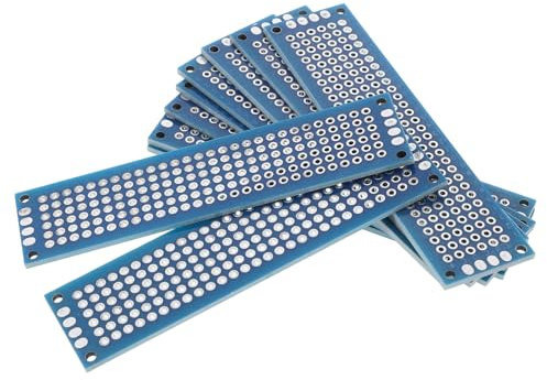 HOMOBABE 10piezas Tablero De Doble Cara De Placas Pcb Para Proyectos Electrónicos Diseño Multifuncional y Portátil Para Experimentos Electrónicos y Pruebas