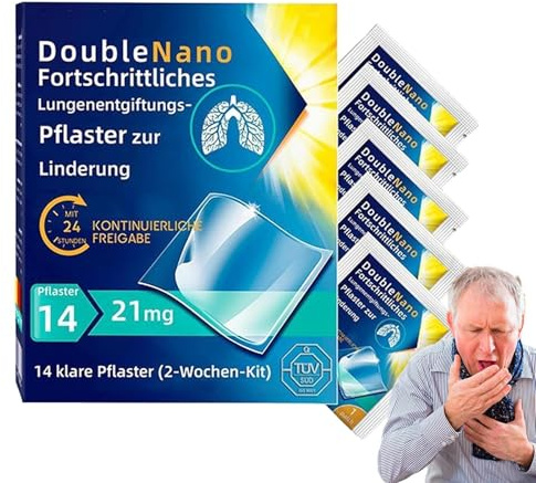 Lung Cleansing Patch, Respiratory Health Tapes, 14 Pieces Portable Herbaceous Chest Patches for Breathing Support, Travel, Business, Sleep Aid, Wellness Routine, Health Care Supplies