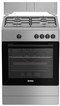 Cucina A Gas I6GGKMS 60 Cm, 4 Fuochi, Forno A Gas, 64 Litri, Click&Clean, Steam&Clean, Timer, Colore Acciaio Inox, Classe Energetica A+