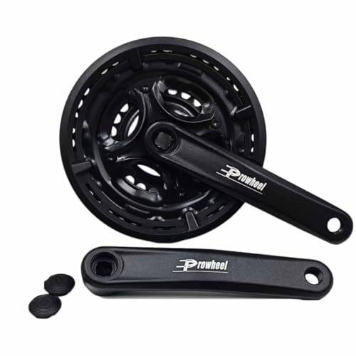 LHHL Plato Triples 28-38-48T Platos Y Bielas MTB 170mm Aleación De Aluminio Bicicleta Montaña Brazo De Manivela Plato Cono Cuadrado 6/7/8/9/10/11 Velocidad(28-38-48T)
