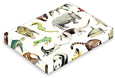 Cloudberries 100 Piece Modern Animal Puzzle for Kids, Cute Jigsaw Puzzles for Age 4-8, Wildlife Puzzles