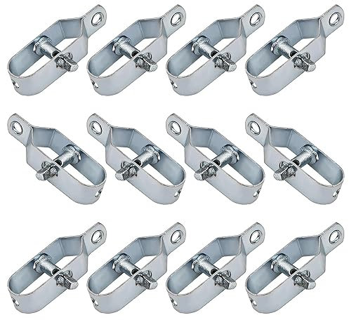 MED – Kit 24x Tiranti Tendifilo in Acciaio Zincato per Recinzioni – Ideali per Filo Tensionato, Rete Metallica, Stendibiancheria e Giardino – Alta Resistenza – Set da 24 Pezzi (24 PZ ZINCATO)