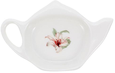 Kichvoe Porta Bustine Di Tè in Ceramica Vassoio Ceramica Per Bustine Di Tè Piccolo Piatto Portaoggetti Sfuso