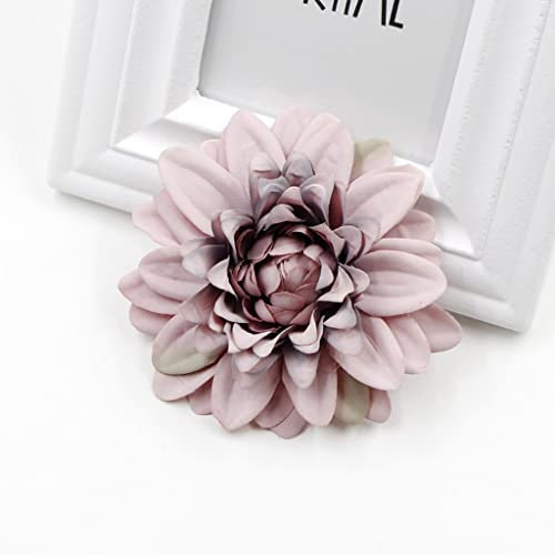 BONOOL Flor Artificial Dalia crisantemo Tocado decoración DIY Flor artesanía Flor Falsa (Color: D, tamaño: 10 Unidades)