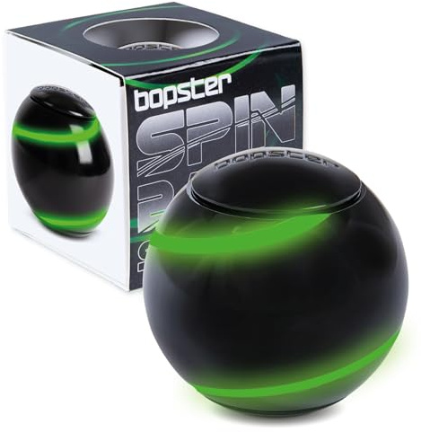 Bopster Metal Spin Ball Fidget Hand Spinner | Giocattolo da scrivania di alta qualità per bambini, adolescenti e adulti | Sollievo da stress e ansia | Autismo, ADHD, ADD | Brillare Al Buio