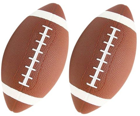 HEMOTON 2 Stücke Rugby Ball, 6.7 Training Fußball Ball für Schule Indoor Outdoor, Geeignet für Kinder im Alter von 2–5 Jahren