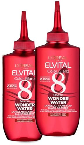 L'Oréal Elvital Wonder Water, Colour Protect Hair Lamellbalsam, 8 sekunder för skadat och färgat hår, 2 x 200 ml