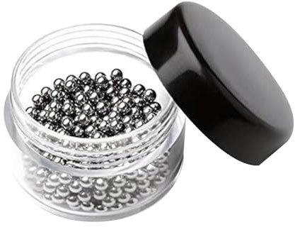 Baoblaze Perle per La Pulizia Del Decanter, Palline per La Pulizia in Acciaio Inossidabile, Gadget, Pratici Accessori Da Bar, Bicchieri per Caraffe, Vasi, 3 millimetri