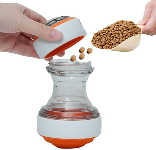 Jouet à friandises pour Chien – d'enrichissement de Stimulation mentale – Distributeur de friandises pour Animaux de Compagnie | pour l'entraînement des Races de Petite et Moyenne Taille, pour