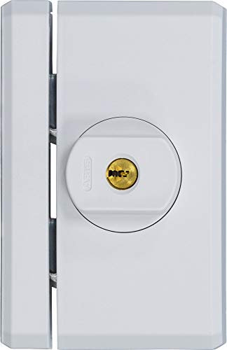 ABUS Fenster-Zusatzsicherung FTS96A - Fensterschloss mit intuitivem Schließmechanismus und Alarm, verschiedenschließend - ABUS-Sicherheitslevel 10-78564 - Weiß