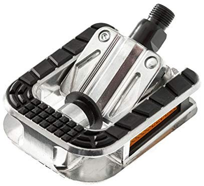 BRN Fahrradpedale Aluminium Klapppedale 90°Pedale Faltbare Pedale extra stabil Silber