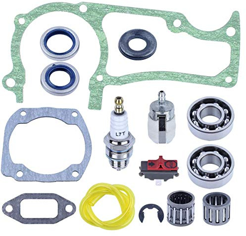 Hippotech Joint de joint de roulement de vilebrequin avec bougies d'allumage pour scies à chaîne Husqvarna 362 365 371 372 372XP