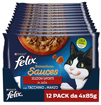 FELIX Sensations Sauces Selezioni Saporite (Tacchino&bacon/manzo&pomodoro)