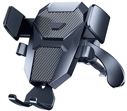 Handyhalterung Auto Lüftung Schließt selber, Universal Handy Halterung Auto Zubehör mit Anti Durchhängen Hakenclip, 360°Drehung Handyhalter Auto Handyhalterung KFZ Kompatibel mit iPhone Samsung