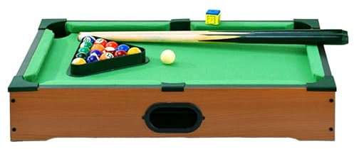 Miniatur-Billardtisch-Set – kompaktes Tisch-Billardspiel komplettem Zubehör – ideal für Familienspaß, Reisen und interaktives Spielen für und Mädchen