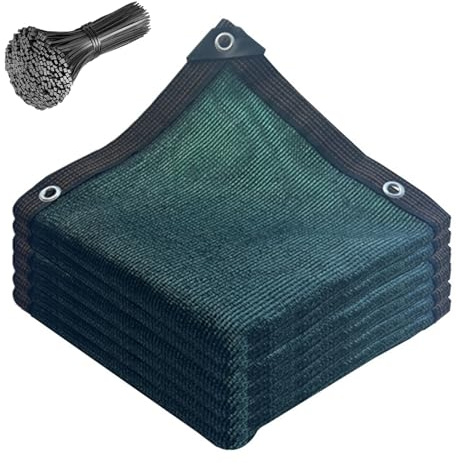 Atmungsaktives Netz, 1 x 1 m, für Garten, Balkon, Zaun, für Terrasse, Carport, Pflanzenschutz, UV-beständig, wasserdicht, langlebig, Sichtschutzlösung