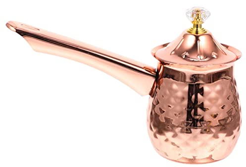 BIUDECO Caffettiera Turca Acciaio Inossidabile con Lungo Pentolino per Latte e Salse Resistente e Sicura per Domestica