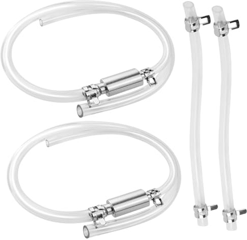 KRENIE 2 Pcs Brake Bleeding Kit – Universal Motorcycle Tool Kit, Reusable Hydraulic Brake Bleeder with Check Valve – Suitable for Motorcycles, Cars, Scooters, and Bicycles