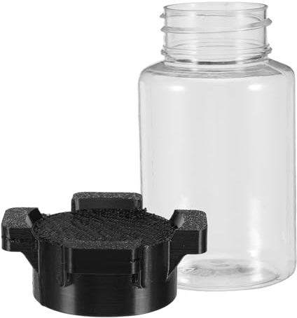 Didiseaon Comedero de Agua para Arañas Insectos Dispensador Tridimensional Multipuerto para Reptiles Grillos Hormigas y Lagartijas Bandeja de Hidratación para Terrarios Negro Mediano