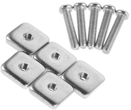 Homoyoyo Tornillos de Aleta para Tabla de Sup 5 Piezas de Acero Inoxidable M4 Repuestos para Caja de Aletas de Tabla de Surf Accesorios para Paddle Surf Compatibles Longboard Uso en Lago
