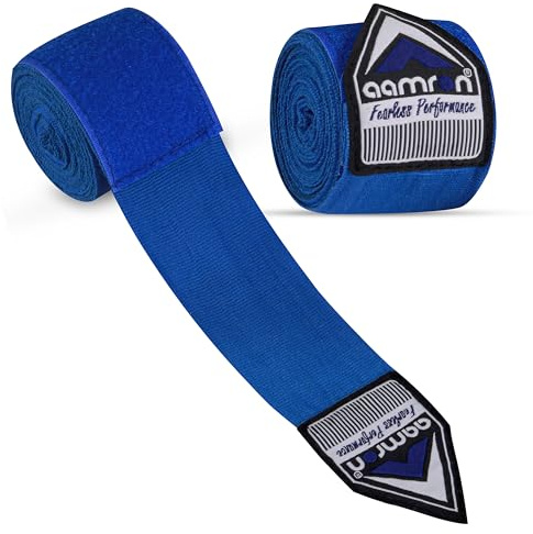 Boxing Hand Wraps Inner Gloves, 4.5m Elasticated Thumb Loop Bandages, Men Women Under Mitts Straps Wrist Protection, Muay Thai MMA Kickboxing Martial Arts
