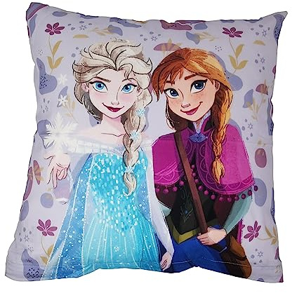 Theonoi Funda de cojín para niños, funda decorativa de cojín de 40 x 40 cm, sin relleno, sin cojín de algodón, Frozen 02 A1