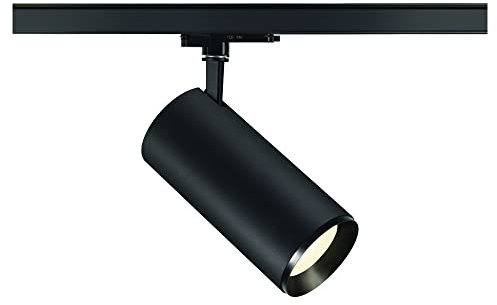 SLV 3 Phasen System Leuchte NUMINOS® XL / LED 3-Phasen-Strahler, Spot, Decken-Strahler, Decken-Leuchte, Schienensystem, Innen-Beleuchtung / 4000K 36W 3760lm schwarz dimmbar 36Grad