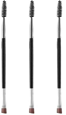 Kit de brosses pour cils et sourcils: Brosse à Cils, Peigne à Cils et Brosse Portable, pour l'extension et le lifting des cils et sourcils, set de 3 pièces