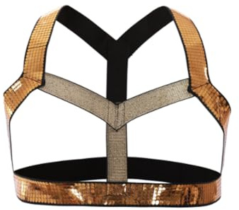 Herrsele Bälte Elastisk axelrem Halter Sexig Bondage Cosplay Leotard Bal Show