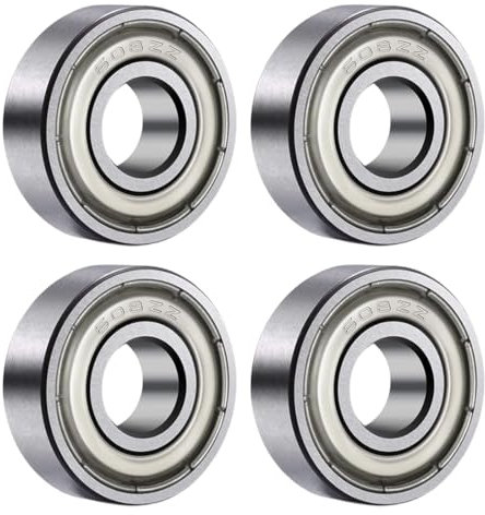 4 Stück 608 ZZ Skateboard-Kugellager, Inline-Skate-Zubehörlager, langlebige Mehrzweck-Miniaturlager aus Stahl, können für Skateboards oder Inline-Skates usw. verwendet werden.