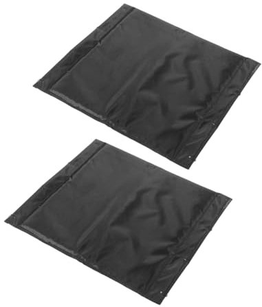 2 Stück Rollstuhlkissen Stühle Stuhlkissen Stuhlschoner Rollstuhl Sitzbezug Rollstuhlteile Rollstuhl Ersatzsitz Rollstuhl Ersatzteile Rollstuhlbezüge Schwarz BUGUUYO