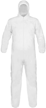 ynkus – Protección frente riesgos menores | Mono/Buzo desechable con capucha | Cat. I (Talla XXL, 10 unidades)