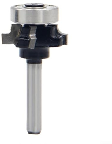 Jonikuper Set di punte professionali per fresa con codolo da 1/4 di pollice e 4 scanalature in carburo di carburo, strumento per la lavorazione del legno, per bordi di taglio puliti e lisci (R1)