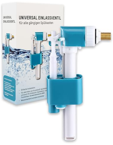 sanicomfort Robinet de remplissage universel G3/8 en laiton | Robinet flotteur pour réservoir de chasse d'eau WC