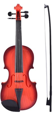 Gupcaqosjw Violon Enfant, Instrument de Jeu d'Imitation, Violon Jouet d'apprentissage pour Garçons et Filles Maternelle Voyage Familial Quotidien