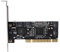 Fdit Tarjeta PCI a 4 Puertos SATA Raid Tarjeta controladora Raid Chipset Sil3114 Velocidad de transmisión de 1,5 Gbps, con Unidad de CD