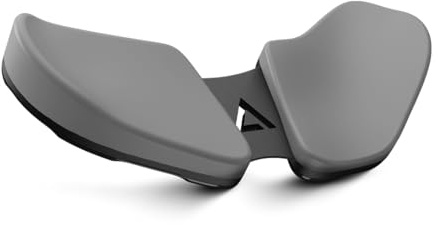 DELTAHUB Carpio 2.0 - ergonomische Handgelenkauflage für Rechtshänder, Handgelenkstütze bei Benutzung der PC-Maus, Reduziert Überstreckung, Ermüdung & Handgelenkschmerz, leichtes Gleiten - Small/Grau