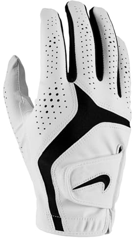 Nike Dura Feel X GG REG R Guanti da golf da donna Pearl White/Pearl White/Black S