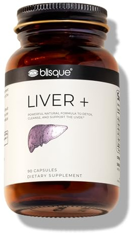 Blisque – Liver Complex Supplement to Detox, Cleanse, and Repair the Liver | Doctor Approved | Natural Ingredients | Milk Thistle, Dandelion, and Burdock Root | 90 Capsule Pills