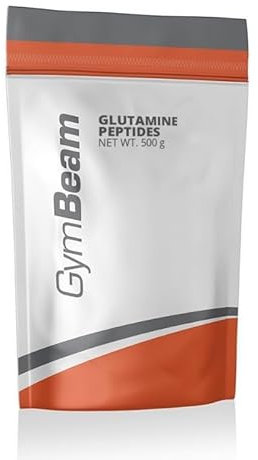 GymBeam L Glutamin Pulver - schnell absorbierbares Glutamin Peptide, 5g pro Portion, vegan, gut lösliches Pulver für schnellere Regeneration nach Sport, 500 g
