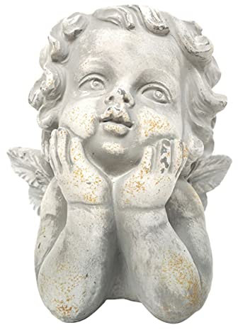 Didiseaon 1 Pc Maceta De Cemento Angel Florero Estatua De Ángel Jardinera De Alas Maceta De Cabeza Mini Contenedor De Cactus Hogar Jardineras De Ángel Al Aire Bebé Rubor Antiguo