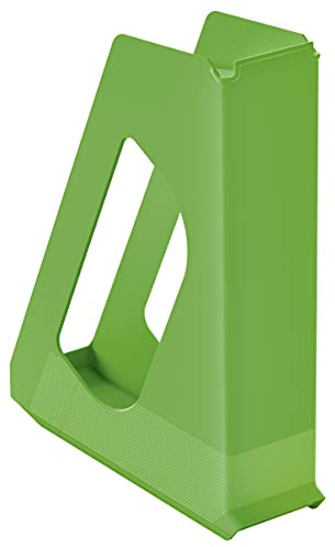 Esselte VIVIDA 628219 Lot de 10 porte-revues en plastique solide Vert Format A4 Idéal pour brochures, brochures, documents, dossiers et dossiers