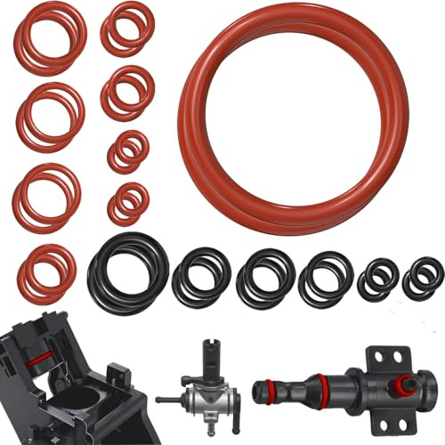 30 Silikon O-Ringe passend für Philips Saeco Spidem Gaggia Kaffeemaschinen,Hochwertige Dichtungsringe für Brühgruppe, Dampfvorrichtung, Auslassventil, passend für Philips, Saeco Kaffeemaschinen