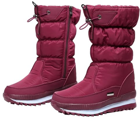 Generisch blitzangebote Langschaft Stiefel Damen Damen Flach Rutschfeste Laufsohle Elegant Klobiger Blockabsatz Spitze Zehe walking boots schuhe herren sale angebote