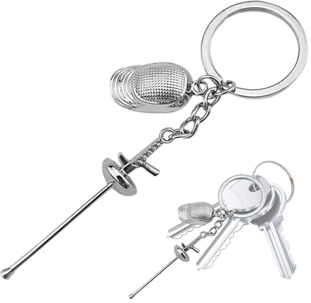 Porte-clés Avec Sabre, Porte-clés D'escrime, Porte-clés D'escrime Pendentif Sabre Porte-clés, Souvenir Décoratif, Porte-clés Fantaisie Pour L'école, Les Voyages, Les Voyages D'affaires, Le Travail, Le