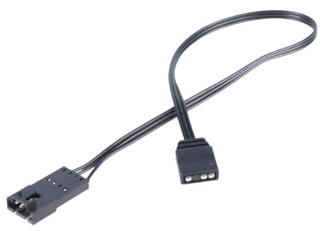 Qsvbeeqj Flexible LED Lighting Extension Cord 4Pin 3Pin Male To Female For Computer Cases LED Strips Light Cord 25cm 9.84in 24AWG