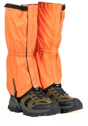 Qsvbeeqj justerbar snöstövel damasker benvärmare skor skydd rivbeständig vandring damask utomhus resesko för män leggings damask vattentät vandring ben