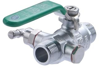 Vanne NF à Purge - Manette Plate - Mâle Mâle 15x21 (1/2) NOYON & THIEBAULT