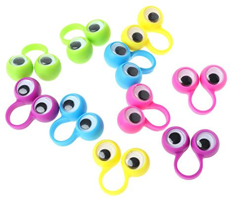 U-K Augen Fingerpuppen 10er Pack, Halloween Party Favors GeburtstagsgeschenkProfessional